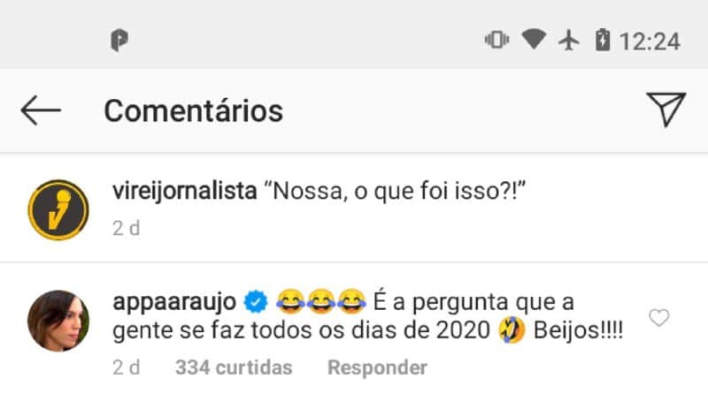 Jornalista explicou o que havia acontecido (Foto: Reprodução/ Instagram) Jornalista explicou o que havia acontecido (Foto: Reprodução/ Instagram)