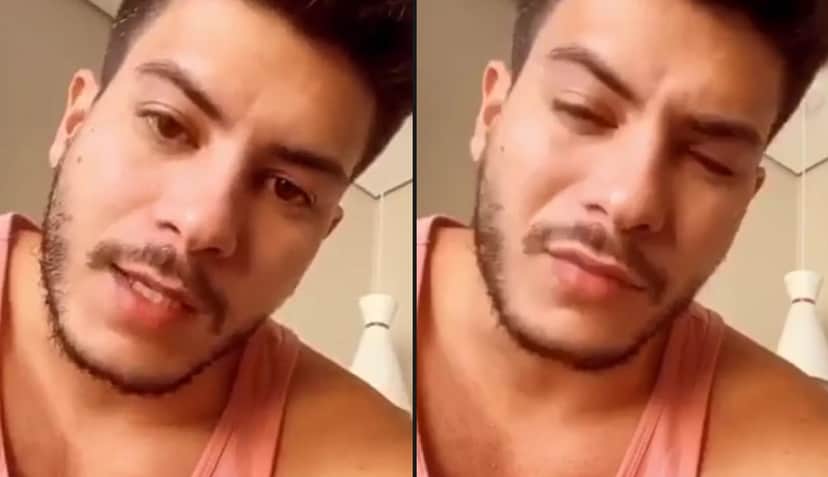 O ator Arthur Aguiar em desabafo por vídeo - Foto: Montagem O ator Arthur Aguiar em desabafo por vídeo - Foto: Montagem