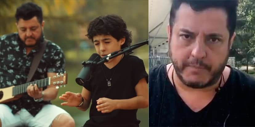 Bruno, da dupla com Marrone, e seu filho, Enzo (Foto: Reprodução/YouTube/Instagram) Bruno, da dupla com Marrone, e seu filho, Enzo (Foto: Reprodução/YouTube/Instagram)