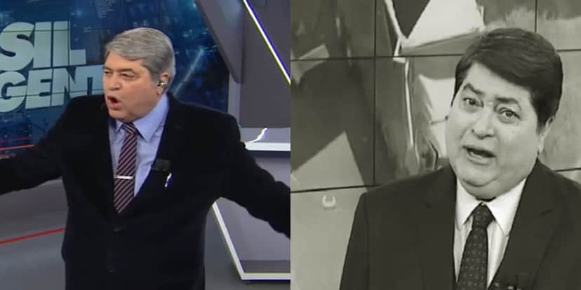 Datena teve detalhes de sua vida estraçalhados (Foto montagem: TV Foco) Datena teve detalhes de sua vida estraçalhados (Foto montagem: TV Foco)