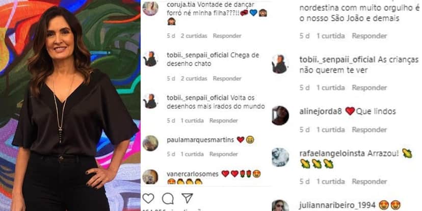 Fátima Bernardes recebeu críticas de internauta (Foto: Reprodução/Instagram) Fátima Bernardes recebeu críticas de internauta (Foto: Reprodução/Instagram)