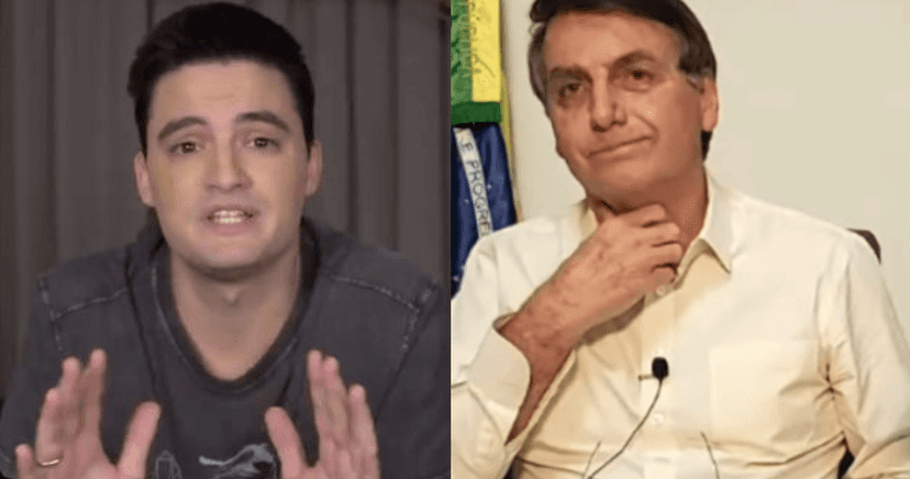 Felipe Neto não quer ser associado a Bolsonaro (Foto: Montagem) Felipe Neto não quer ser associado a Bolsonaro (Foto: Montagem)