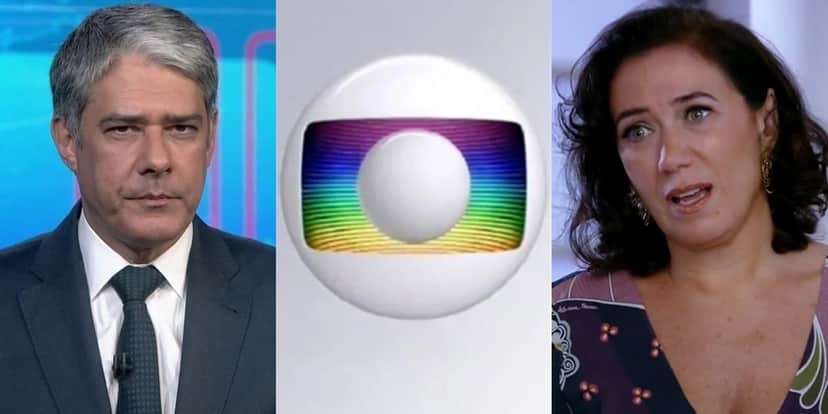 William Bonner no Jornal Nacional e Lilia Cabral (Griselda) em Fina Estampa; atrações são as mais caras da TV (Foto: Reprodução/Globo) William Bonner no Jornal Nacional e Lilia Cabral (Griselda) em Fina Estampa; atrações são as mais caras da TV (Foto: Reprodução/Globo)