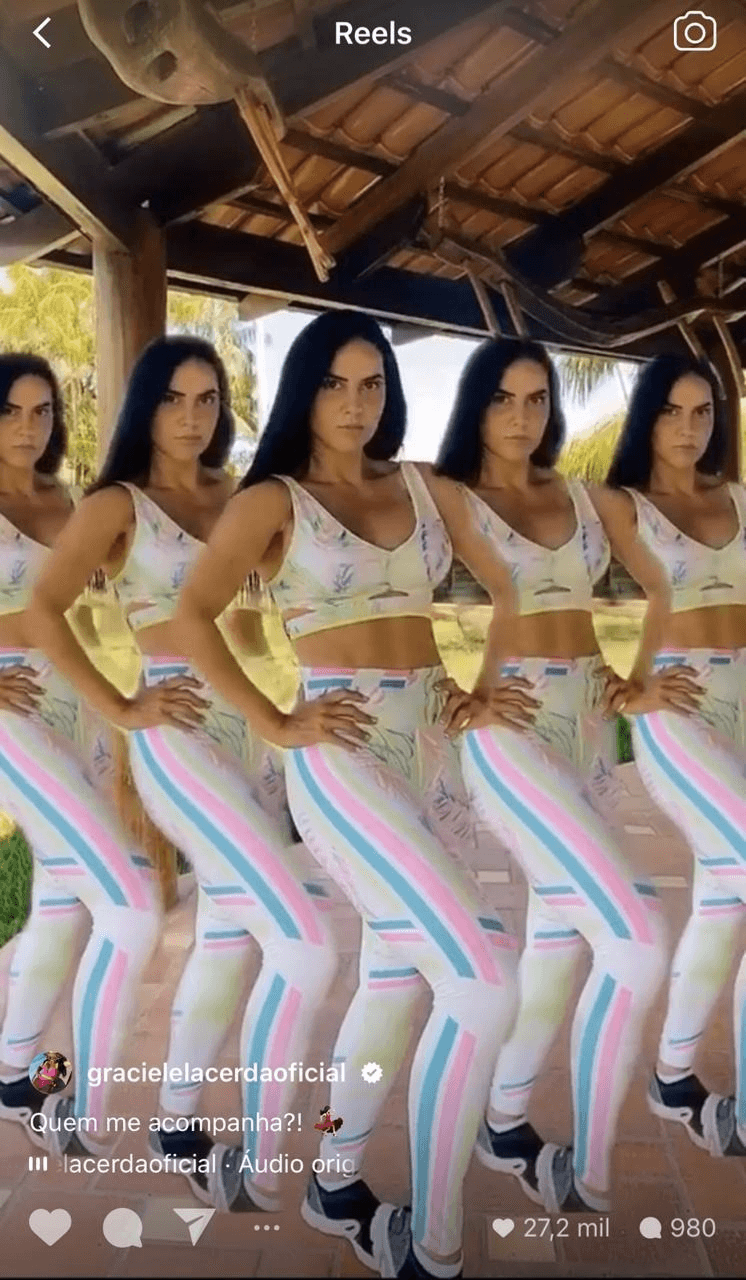 Graciele Lacerda resolveu dançar Beyonce (Foto: reprodução/Instagram) Graciele Lacerda resolveu dançar Beyonce (Foto: reprodução/Instagram)