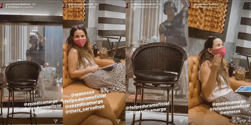 Graciele Lacerda mostrou que Zezé e Wanessa irão gravar juntos (Foto: reprodução/Instagram) Graciele Lacerda mostrou que Zezé e Wanessa irão gravar juntos (Foto: reprodução/Instagram)
