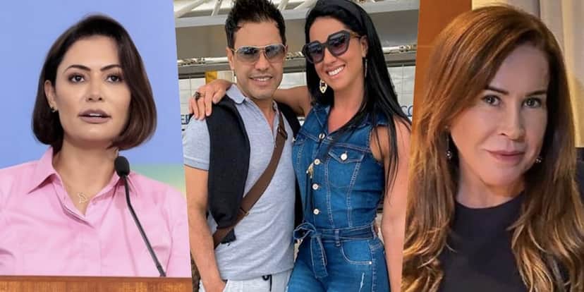 Graciele e Zezé receberam mensagem de Michelle Bolsonaro e Zilu foi envolvida (Foto montagem: TV Foco) Graciele e Zezé receberam mensagem de Michelle Bolsonaro e Zilu foi envolvida (Foto montagem: TV Foco)