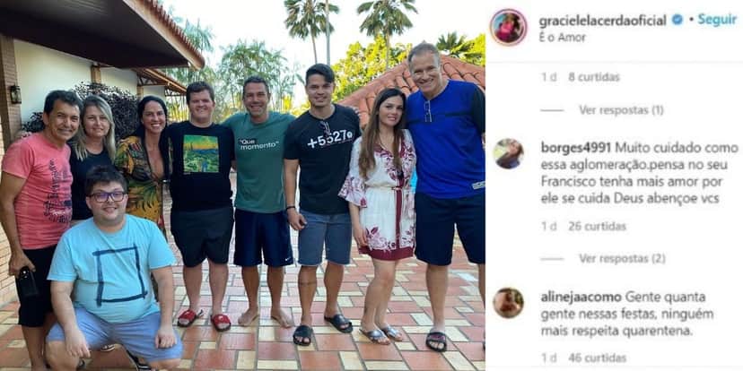 Graciele Lacerda foi 'cancelada' após festa na quarentena (Foto: Reprodução/Instagram) Graciele Lacerda foi 'cancelada' após festa na quarentena (Foto: Reprodução/Instagram)