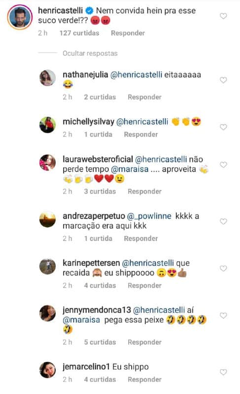 Mensagem de Henri Castelli chamou atenção do público (Foto: Reprodução/ Instagram) Mensagem de Henri Castelli chamou atenção do público (Foto: Reprodução/ Instagram)