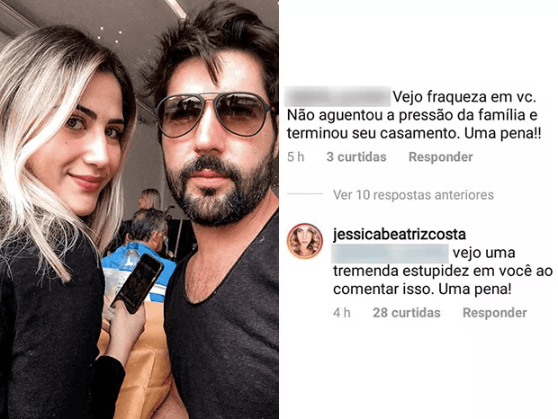 Jéssica Costa foi atacada por um seguidor (Foto: reprodução/Instagram) Jéssica Costa foi atacada por um seguidor (Foto: reprodução/Instagram)