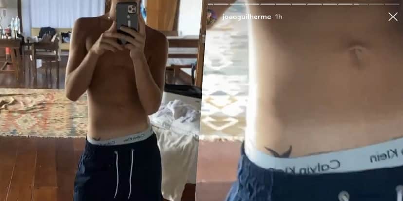 João Guilherme em seu stories (Foto: reprodução/Instagram) João Guilherme em seu stories (Foto: reprodução/Instagram)