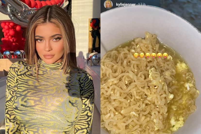 Kylie Jenner compartilha Stories comendo miojo e surpreende à web (Foto: Reprodução) Kylie Jenner compartilha Stories comendo miojo e surpreende à web (Foto: Reprodução)