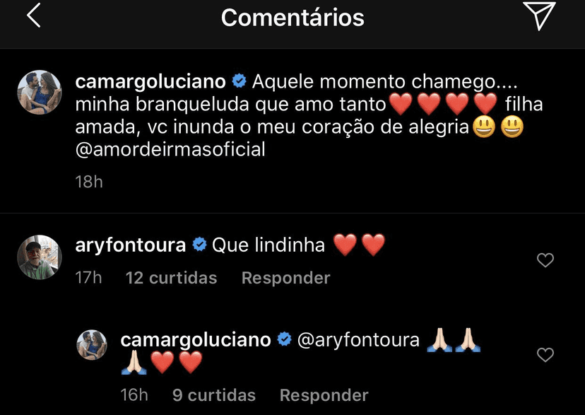 Luciano Camargo respondeu Ary Fontoura (Foto: reprodução/Instagram) Luciano Camargo respondeu Ary Fontoura (Foto: reprodução/Instagram)