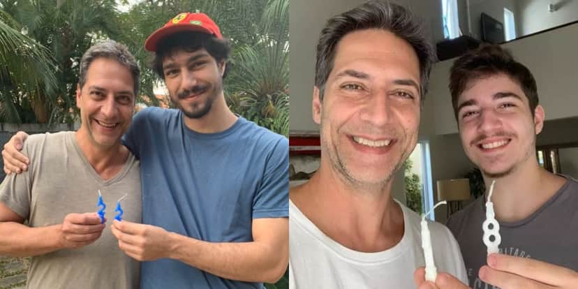 Luís Lacombe e seus filhos, Pedro e Bruno (Foto: Reprodução/Instagram) Luís Lacombe e seus filhos, Pedro e Bruno (Foto: Reprodução/Instagram)
