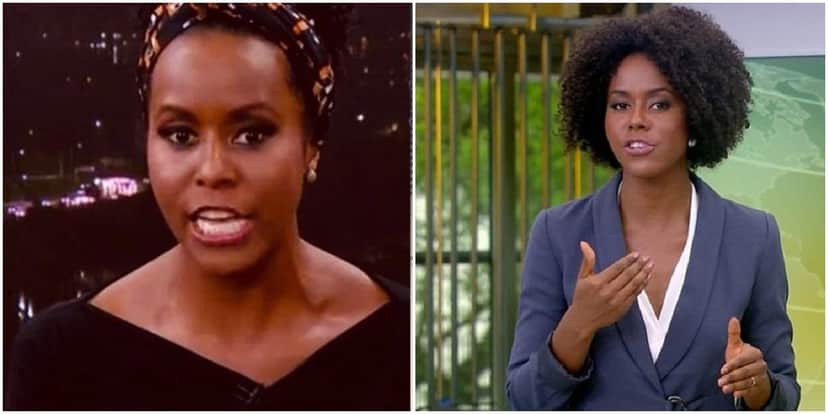 A apresentadora da Globo, Maju Coutinho A apresentadora da Globo, Maju Coutinho