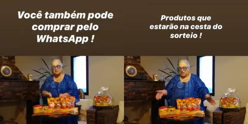 Mamma Bruschetta tem trabalhado através das redes sociais (Foto: Reprodução/Instagram) Mamma Bruschetta tem trabalhado através das redes sociais (Foto: Reprodução/Instagram)