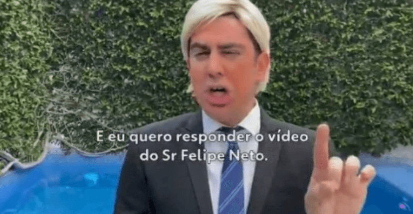 Marcelo Adnet imita Donald Trump e viraliza (Foto: Reprodução) Marcelo Adnet imita Donald Trump e viraliza (Foto: Reprodução)