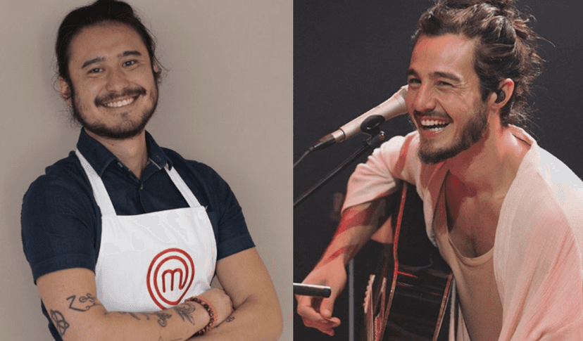 Participante do Masterchef é comparado com Tiago Iorc (Foto: Divulgação/Band) Participante do Masterchef é comparado com Tiago Iorc (Foto: Divulgação/Band)