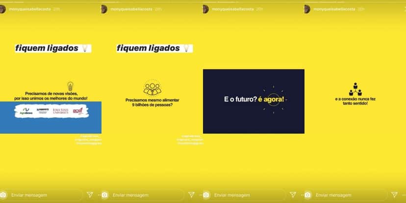 Monyque Costa, filha de Leonardo, em seu stories (Foto: reprodução/Instagram) Monyque Costa, filha de Leonardo, em seu stories (Foto: reprodução/Instagram)