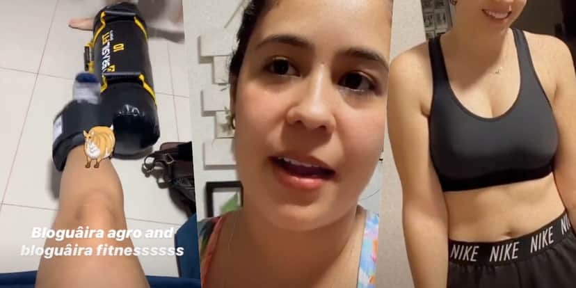 Filha de Leonardo em seus stories (Foto montagem: TV Foco) Filha de Leonardo em seus stories (Foto montagem: TV Foco)