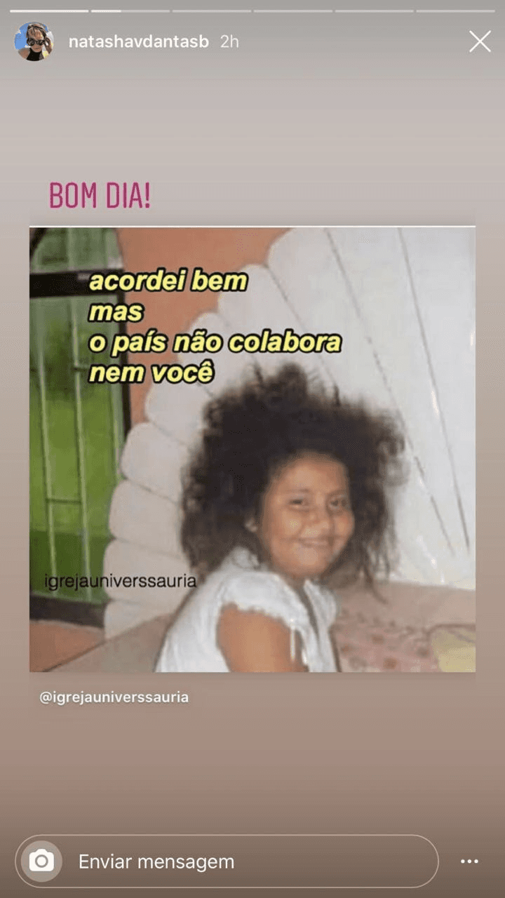 Natasha Dantas, esposa de William Bonner (Foto: reprodução/Instagram) Natasha Dantas, esposa de William Bonner (Foto: reprodução/Instagram)