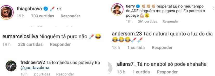Cantor foi acusado de usar anabolizante após surgir super musculoso Cantor foi acusado de usar anabolizante após surgir super musculoso