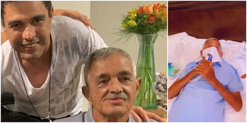 Zezé Di Camargo resolveu exibir em suas redes sociais o real estado de saúde de seu pai (Foto: Reprodução/ Montagem/ TV Foco) Zezé Di Camargo resolveu exibir em suas redes sociais o real estado de saúde de seu pai (Foto: Reprodução/ Montagem/ TV Foco)