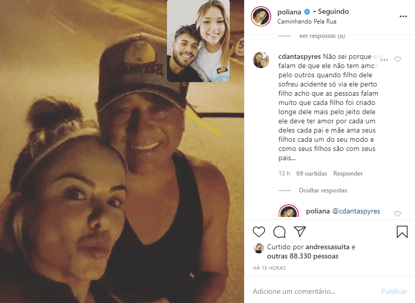Poliana Rocha se deparou com comentário a respeito de Leonardo e seus filhos (Foto: Reprodução) Poliana Rocha se deparou com comentário a respeito de Leonardo e seus filhos (Foto: Reprodução)