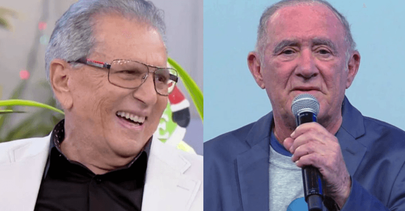 Renato Aragão diz querer trabalhar ao lado de Carlos Alberto de Nóbrega (Foto: Reprodução) Renato Aragão diz querer trabalhar ao lado de Carlos Alberto de Nóbrega (Foto: Reprodução)