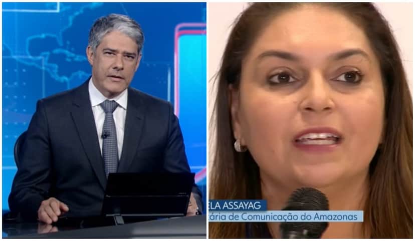 William Bonner deu ao vivo notícia sobre repórter investigada - Foto: Montagem William Bonner deu ao vivo notícia sobre repórter investigada - Foto: Montagem