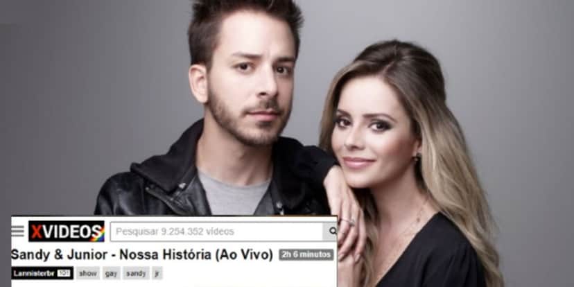 Sandy e Junior foram parar em site para adultos (Foto: Reprodução/Xvideos) Sandy e Junior foram parar em site para adultos (Foto: Reprodução/Xvideos)