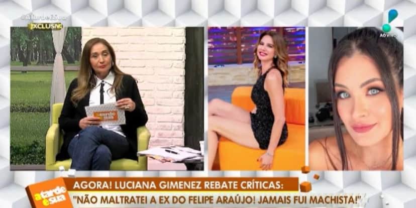 Sonia Abrão convocou Luciana Gimenez para se defender de polêmica com Carol Marchezi, ex de Felipe Araújo (Foto: Reprodução/RedeTV!) Sonia Abrão convocou Luciana Gimenez para se defender de polêmica com Carol Marchezi, ex de Felipe Araújo (Foto: Reprodução/RedeTV!)