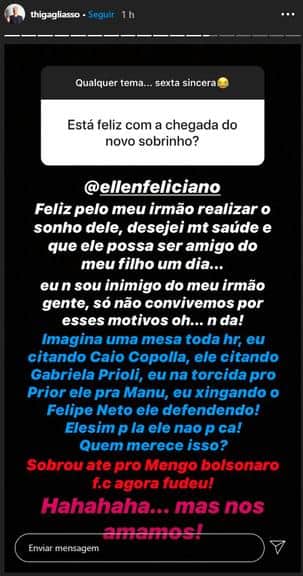 Thiago falou sobre relação com Bruno Gagliasso, seu irmão (Foto: Reprodução) Thiago falou sobre relação com Bruno Gagliasso, seu irmão (Foto: Reprodução)