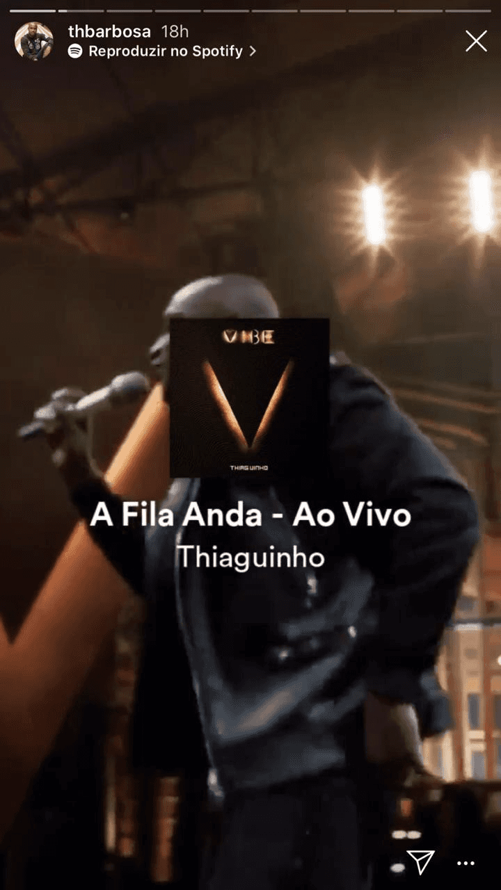 Thiaguinho compartilhou um novo stories (Foto: reprodução/Instagram) Thiaguinho compartilhou um novo stories (Foto: reprodução/Instagram)