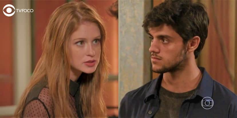 Foto montagem de Eliza e Jonatas em cena da novela Totalmente Demais Foto montagem de Eliza e Jonatas em cena da novela Totalmente Demais