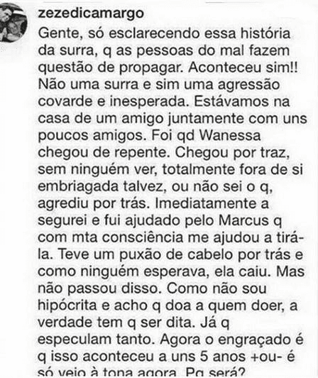 Zezé comentou sobre a briga de Graciele e Wanessa (Foto: reprodução) Zezé comentou sobre a briga de Graciele e Wanessa (Foto: reprodução)