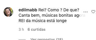 Eduardo Costa foi questionado a respeito do título de rei da música (Foto: Reprodução/ Instagram) Eduardo Costa foi questionado a respeito do título de rei da música (Foto: Reprodução/ Instagram)
