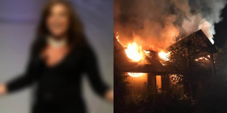Apresentadora tem casa destruída após incêndio (Foto: Reprodução) Apresentadora tem casa destruída após incêndio (Foto: Reprodução)