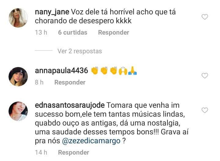 Zezé surgiu chorando e motivo foi exposto (Foto: Reprodução) Zezé surgiu chorando e motivo foi exposto (Foto: Reprodução)