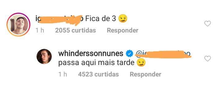 Whindersson Nunes brincou com comentário (Foto: Reprodução) Whindersson Nunes brincou com comentário (Foto: Reprodução)