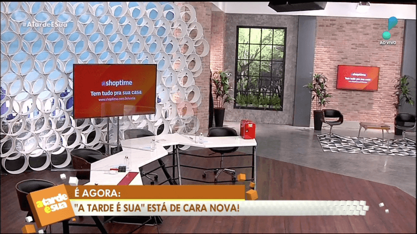Cenário do A Tarde é Sua (Foto: Reprodução) Cenário do A Tarde é Sua (Foto: Reprodução)