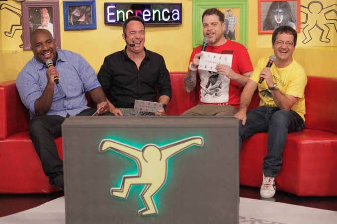 O quarteto de apresentadores do Encrenca, que chega ao streaming (foto: Divulgação/RedeTV!) O quarteto de apresentadores do Encrenca, que chega ao streaming (foto: Divulgação/RedeTV!)
