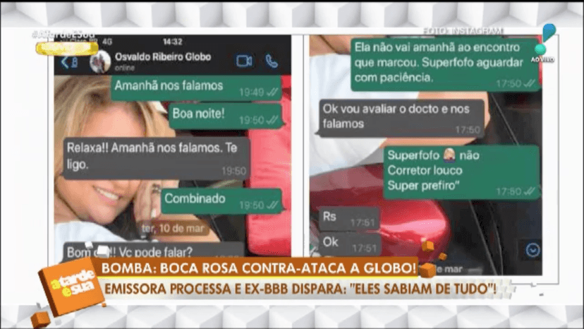 Captura de tela de WhatsApp (Foto: Reprodução) Captura de tela de WhatsApp (Foto: Reprodução)
