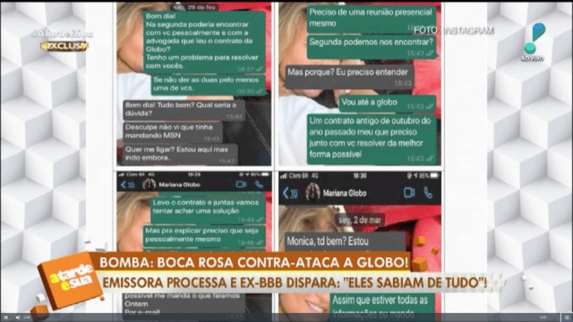 Conversa da mãe da Boca Rosa (Foto: Reprodução) Conversa da mãe da Boca Rosa (Foto: Reprodução)