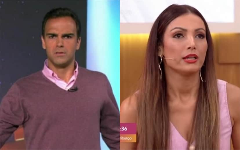 Tadeu Schmidt fez surpreso e envolveu até Patrícia Poeta (Foto: Divulgação) Tadeu Schmidt fez surpreso e envolveu até Patrícia Poeta (Foto: Divulgação)