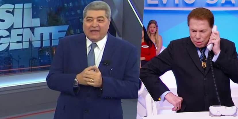 Datena recebe proposta de Silvio Santos, Band se irrita (Foto: Montagem) Datena recebe proposta de Silvio Santos, Band se irrita (Foto: Montagem)