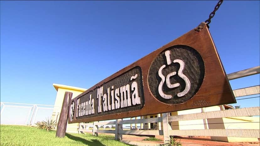 Fachada da Fazenda Talismã (Foto: Reprodução) Fachada da Fazenda Talismã (Foto: Reprodução)