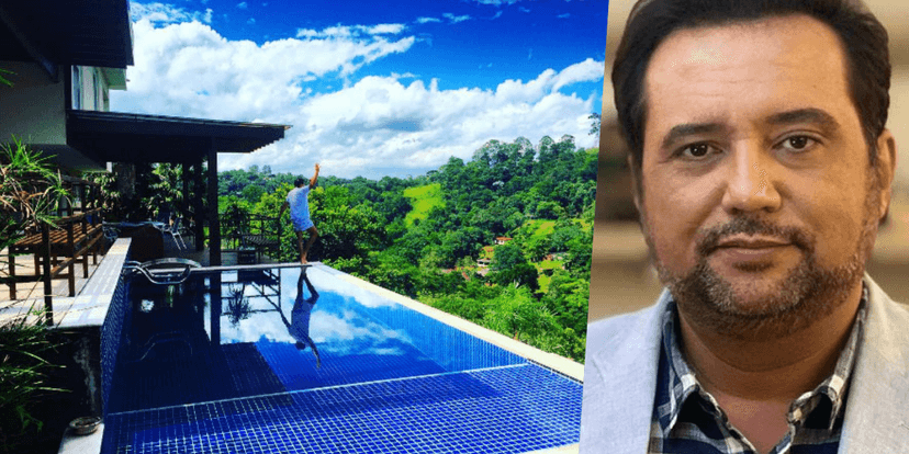 Geraldo Luís em sua mansão (Foto: Montagem) Geraldo Luís em sua mansão (Foto: Montagem)