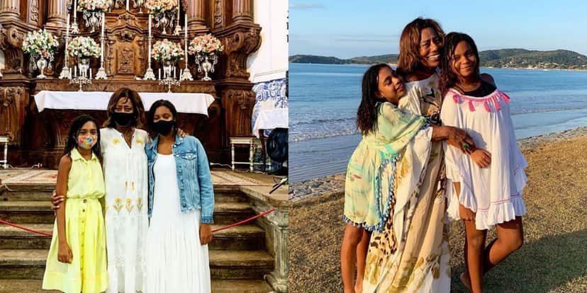 Glória Maria celebra aniversário em igreja ao lado das filhas (Foto: Reprodução/Instagram) Glória Maria celebra aniversário em igreja ao lado das filhas (Foto: Reprodução/Instagram)