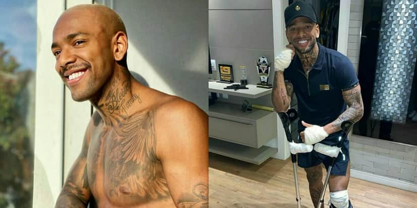 Nego do Borel passou por cirurgia após acidente de moto. (foto: Reprodução / Instagram) Nego do Borel passou por cirurgia após acidente de moto. (foto: Reprodução / Instagram)