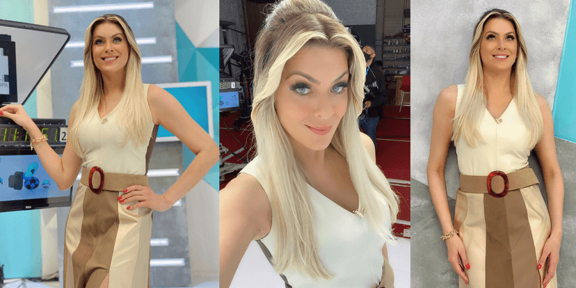 Renata posta série de imagens de seu look (Foto: Montagem) Renata posta série de imagens de seu look (Foto: Montagem)